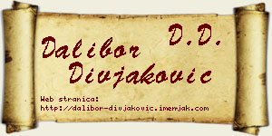 Dalibor Divjaković vizit kartica